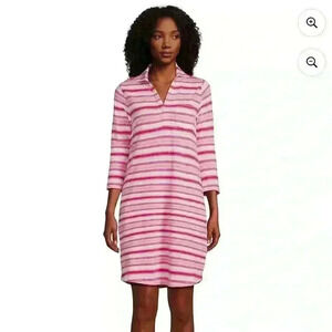 Lands End Cotton polo midi Dress Size Medium